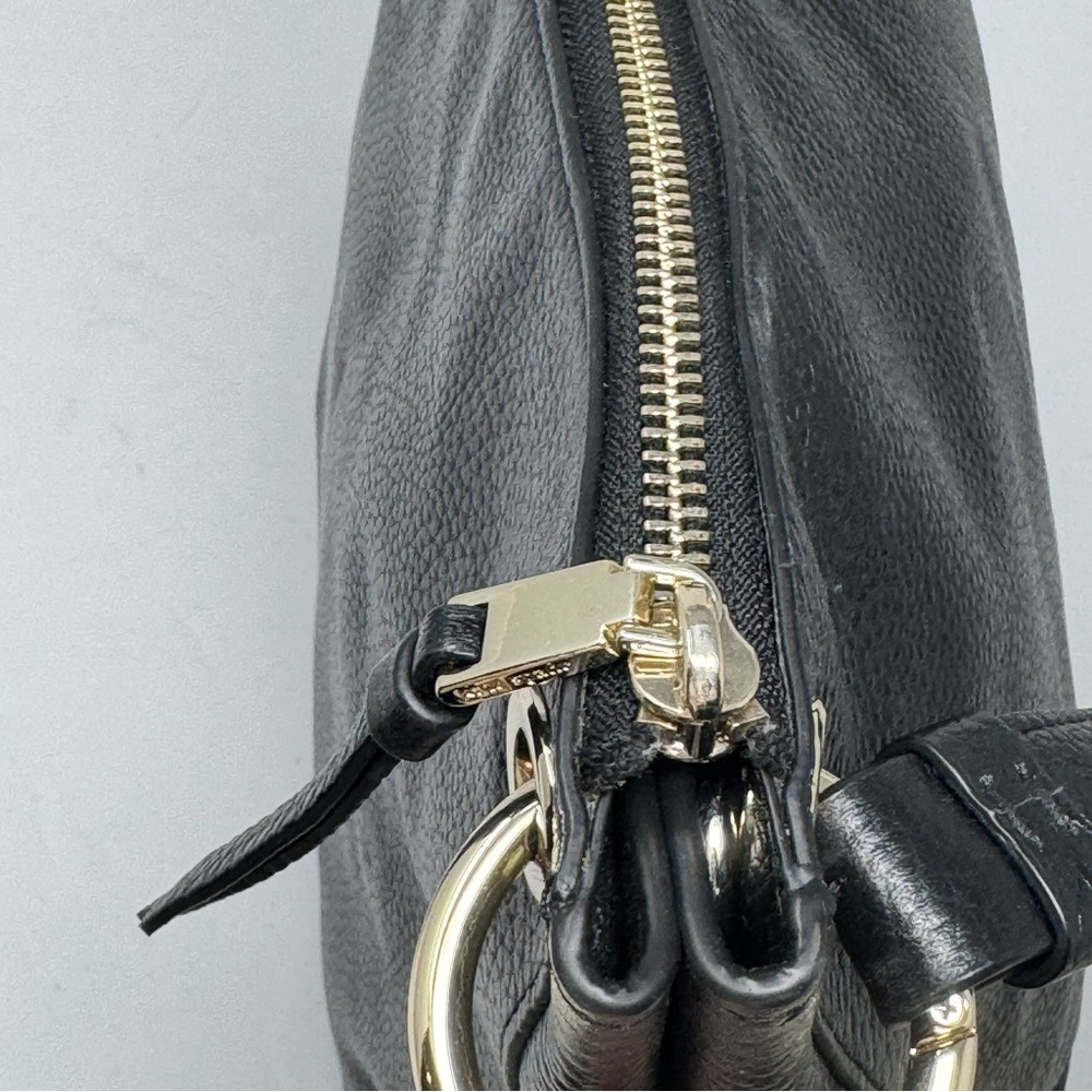 Kate Spade Kat Black Pebbled Leather Hobo Shoulder Bag - Picture 6 of 12